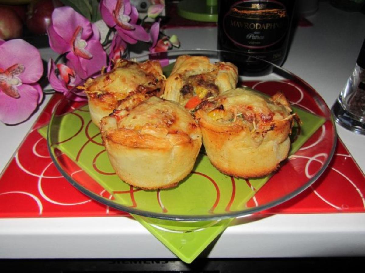 Pikante Hackfleisch Muffins mit Creme Fraiche Rezept kochbar.de