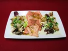 Lauwarmes Lachscarpaccio - Rezept