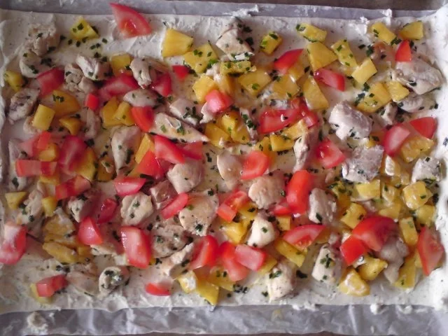 Rezept: Flammkuchen a la Karibik :D Bild Nr. 4 Flammkuchen a la Karibik :D - Rezept - Bild Nr. 4