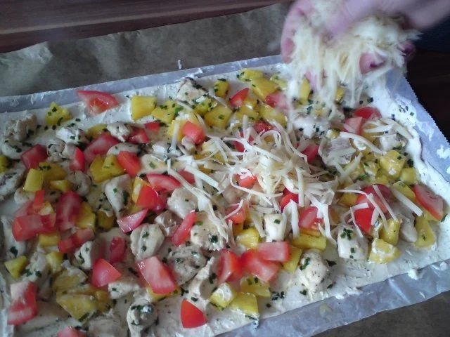 Rezept: Flammkuchen a la Karibik :D Bild Nr. 5 Flammkuchen a la Karibik :D - Rezept - Bild Nr. 5