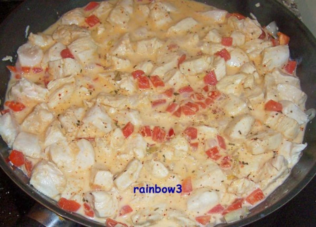 Kochen: Paprika-Sahne-Hähnchen-Pfanne - Rezept - Bild Nr. 5