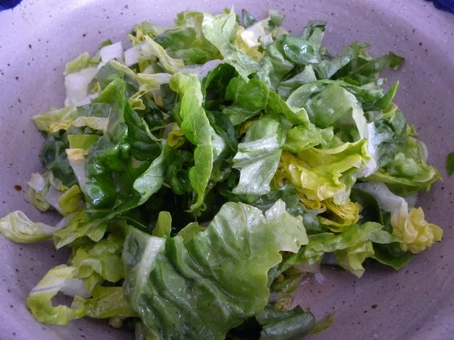 Hackfleisch : Reis-Hackbraten mit Rosmarinkartoffeln aus Süßkartoffeln und Salat - Rezept - Bild Nr. 5