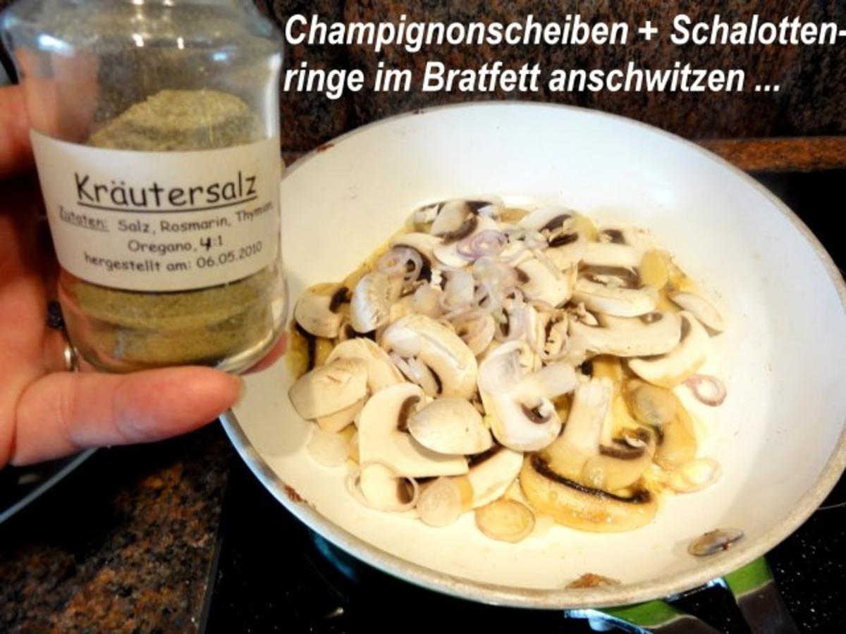 Fleisch:   FRIKADELLEN an Rahmchampignon - Rezept - Bild Nr. 8