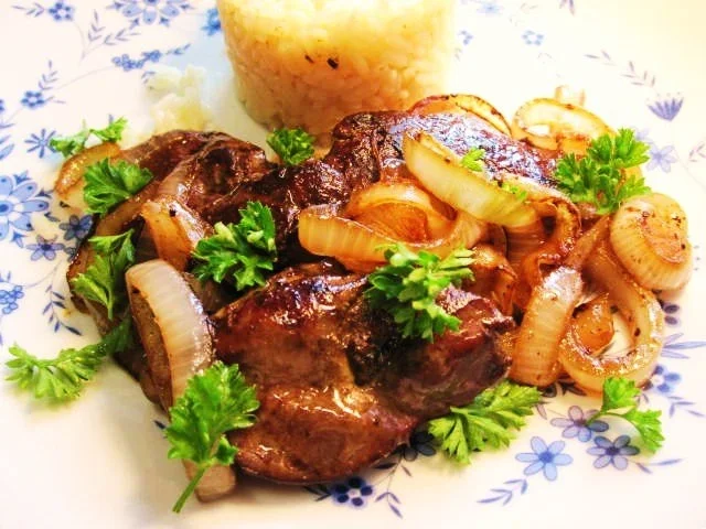 Rezept: Hähnchenleber mit Butter-Reis Bild Nr. 7 Hähnchenleber mit Butter-Reis - Rezept - Bild Nr. 7