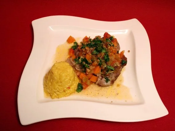 Ossobuco con Risotto Milanese - Rezept