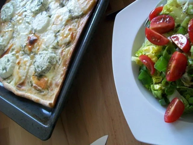 Rezept: Flammkuchen mit Ziegenkäse Bild Nr. 4 Flammkuchen mit Ziegenkäse - Rezept - Bild Nr. 4