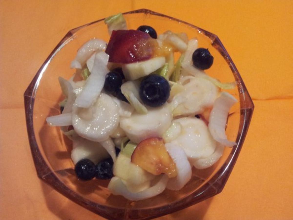 Obst-Salat im Juli mit Heidelbeeren - Rezept - Bild Nr. 6