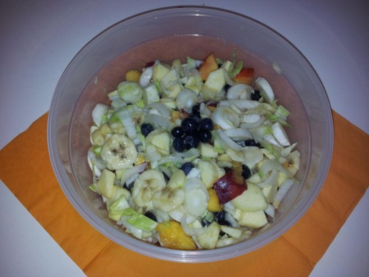 Obst-Salat im Juli mit Heidelbeeren - Rezept - Bild Nr. 5