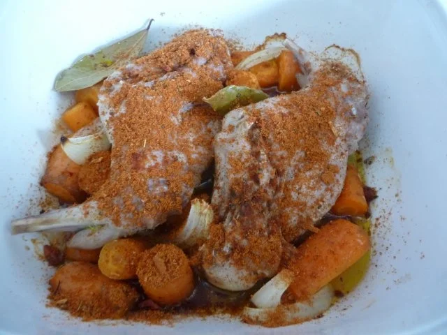 Wild & Co : Hasen / Kaninchen-Keulen, Dinkelspätzle und Salat - Rezept - Bild Nr. 8