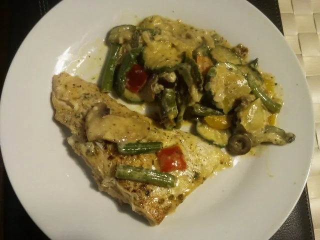 Victoria schwimmt im Gemüsesee oder Die Halb -und Halb -Fisch-Gemüsepfanne - Rezept - Bild Nr. 7