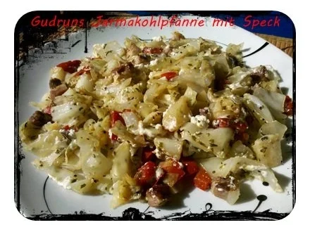 Rezept: Gemüse: Jaromapfanne mit Speck und Käse Gemüse: Jaromapfanne mit Speck und Käse - Rezept