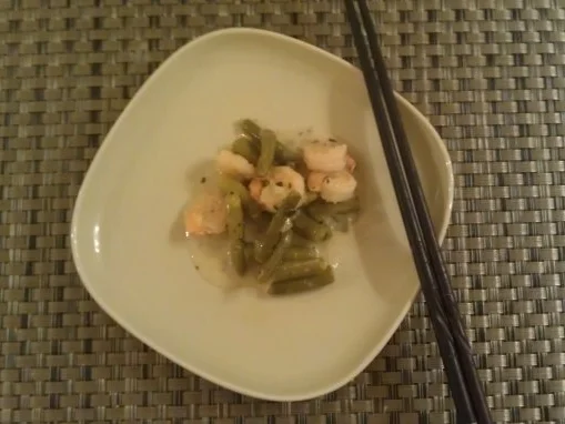 Shrimps im Bohnenhäufl - Rezept