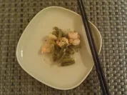 Shrimps im Bohnenhäufl - Rezept