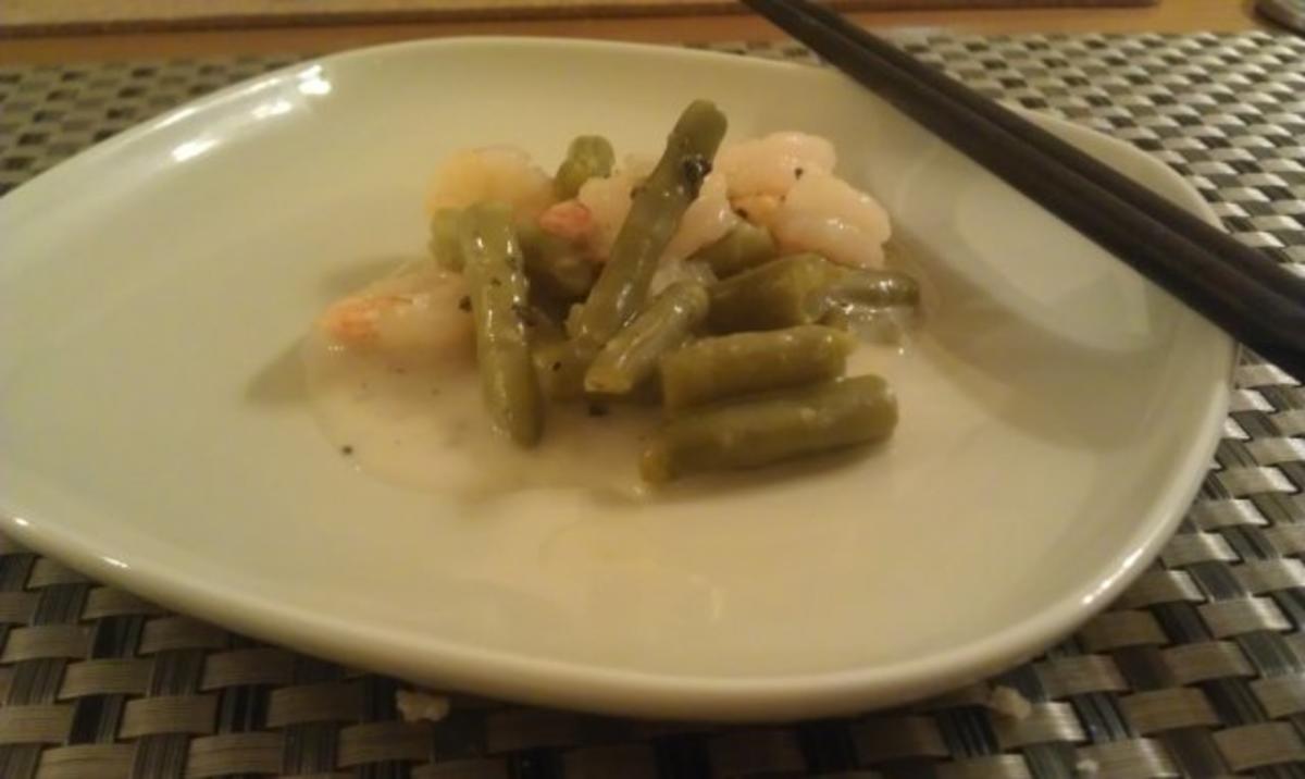Shrimps im Bohnenhäufl - Rezept - Bild Nr. 2