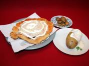 Langos, Backkartoffeln, Champignons - Rezept