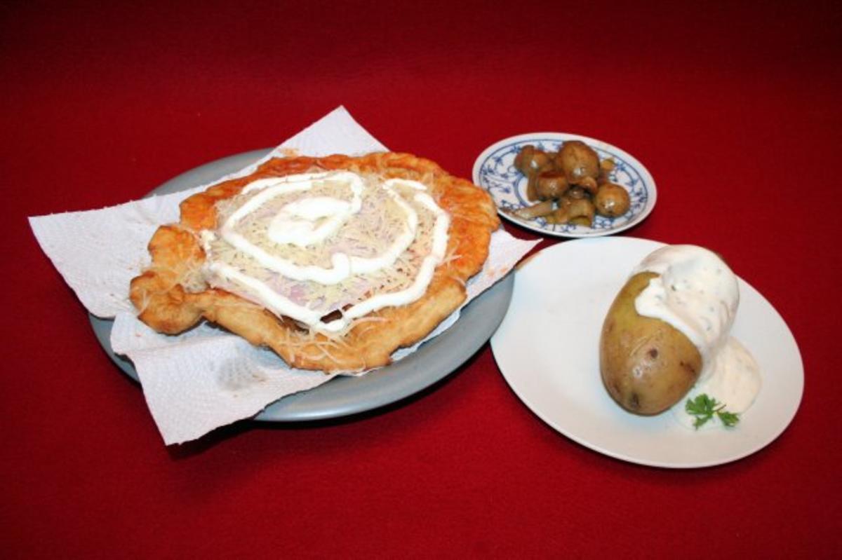 Langos, Backkartoffeln, Champignons - Rezept von Das perfekte Dinner