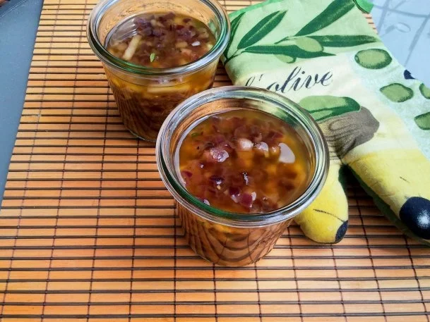 Vegetarischer Apfel-Zwiebel Brotaufstrich - Rezept