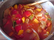 Rezept: Paprikagulasch Paprikagulasch - Rezept