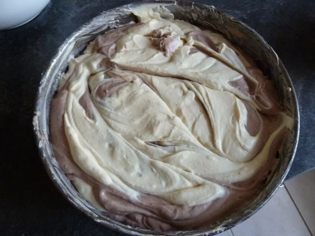 Käsekuchen marmoriert mit Minzgeschmack - Rezept - Bild Nr. 8