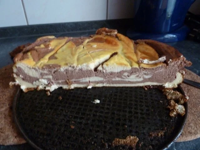 Käsekuchen marmoriert mit Minzgeschmack - Rezept - Bild Nr. 9