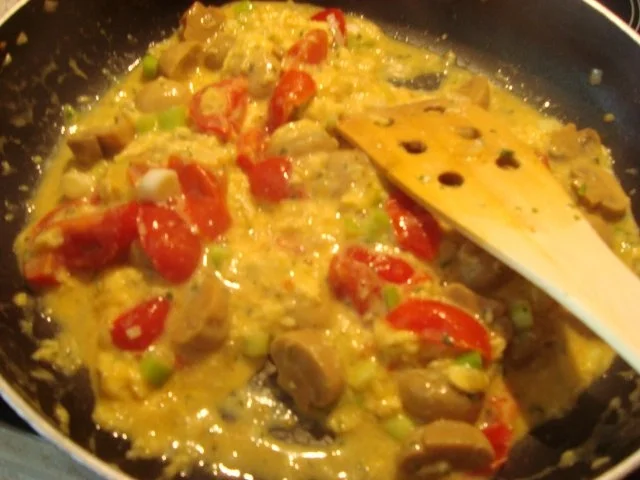 Rezept: Rührei mit leckerem Gemüse Bild Nr. 8 Rührei mit leckerem Gemüse - Rezept - Bild Nr. 8