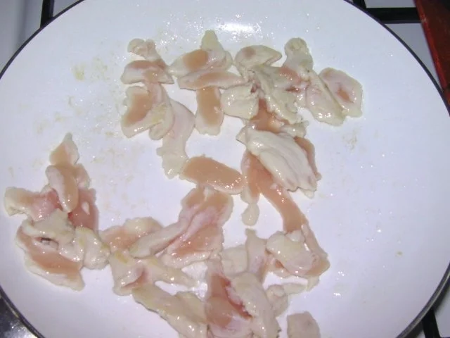 Huhn mit Champignons und Bambus - Rezept - Bild Nr. 2