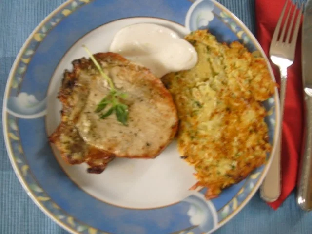 Marinierte Schweinekoteletts grillée mit - Rezept