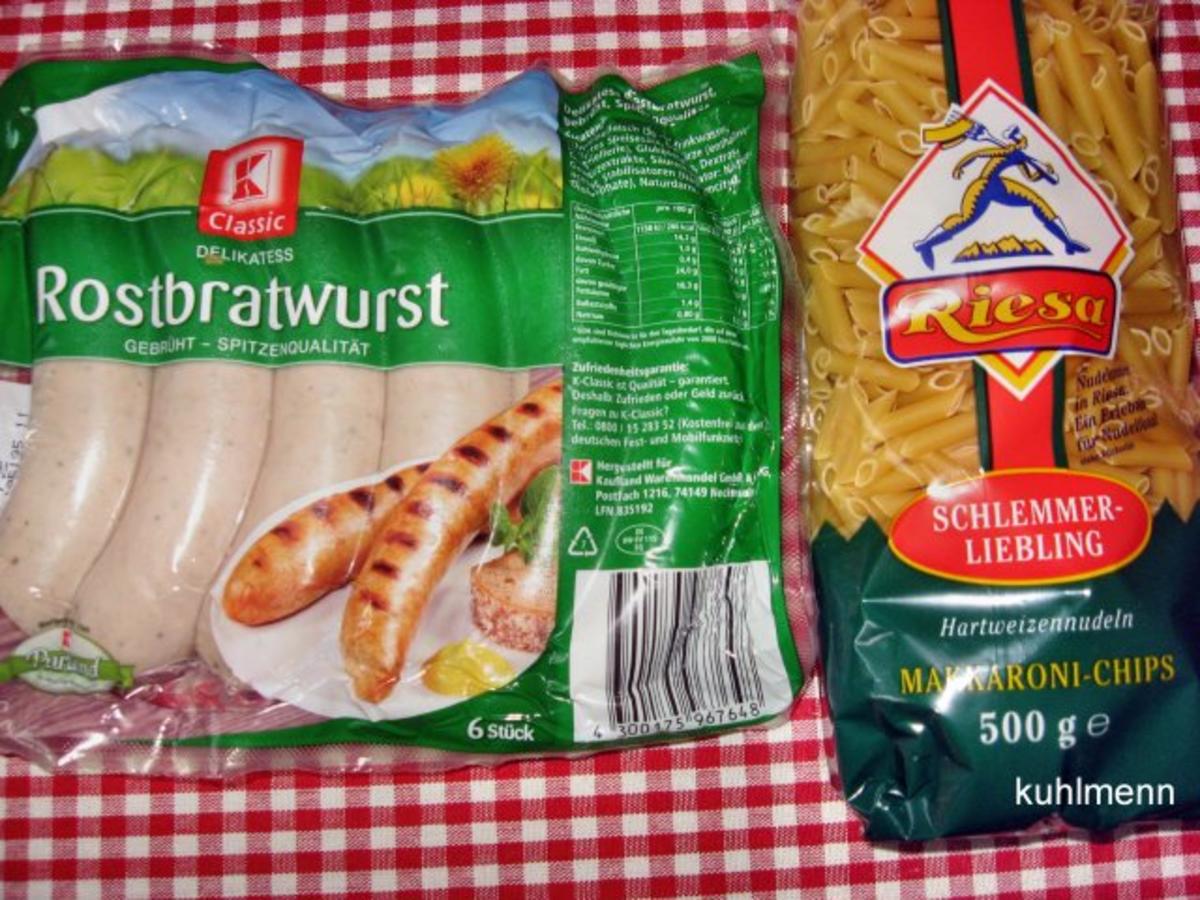 Bratwurst/Tomaten-Nudelsoße - Rezept - Bild Nr. 2