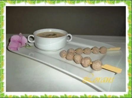 Rezept: `❀´ Lauch-Käsesuppe mit Mettbällchen – Spieße `❀´ Bild Nr. 15 `❀´ Lauch-Käsesuppe mit Mettbällchen – Spieße `❀´ - Rezept - Bild Nr. 15