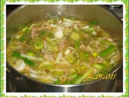 Rezept: `❀´ Lauch-Käsesuppe mit Mettbällchen – Spieße `❀´ Bild Nr. 9 `❀´ Lauch-Käsesuppe mit Mettbällchen – Spieße `❀´ - Rezept - Bild Nr. 9