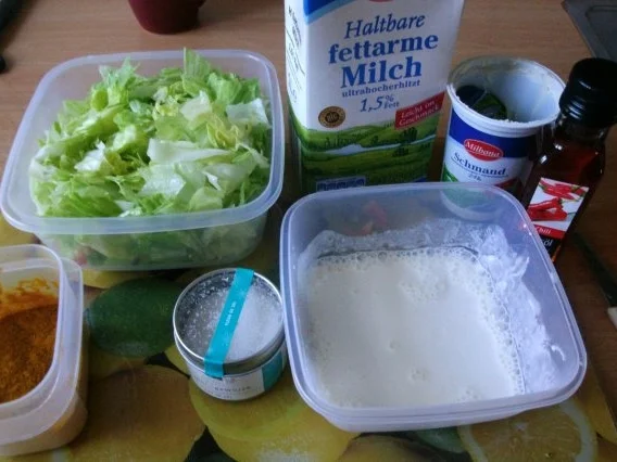 Rezept: leckerleichter Sommersalat mit Schmanddip Bild Nr. 3 leckerleichter Sommersalat mit Schmanddip - Rezept - Bild Nr. 3