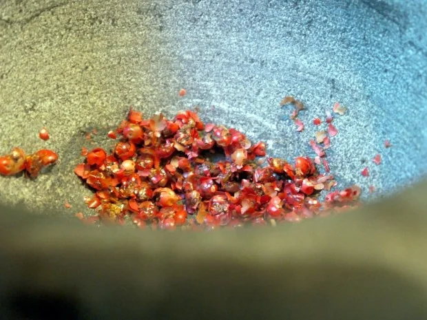 Rezept: Schwarzer-Sesam-Lachs mit selbstgemachter Tagliatelle und Rosa-Pfeffer-Sauce Bild Nr. 3 Schwarzer-Sesam-Lachs mit selbstgemachter Tagliatelle und Rosa-Pfeffer-Sauce - Rezept - Bild Nr. 3