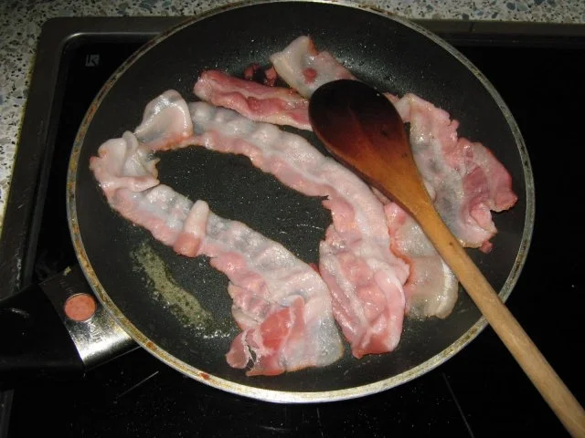 Schnibbelbohnensalat mit Speck und Birne - Rezept - Bild Nr. 4