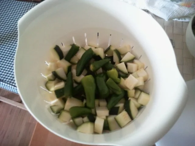 Leber-Party mit jungem, frischem und scharfen Gemüse - Rezept - Bild Nr. 3