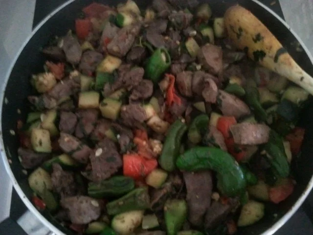 Leber-Party mit jungem, frischem und scharfen Gemüse - Rezept - Bild Nr. 9