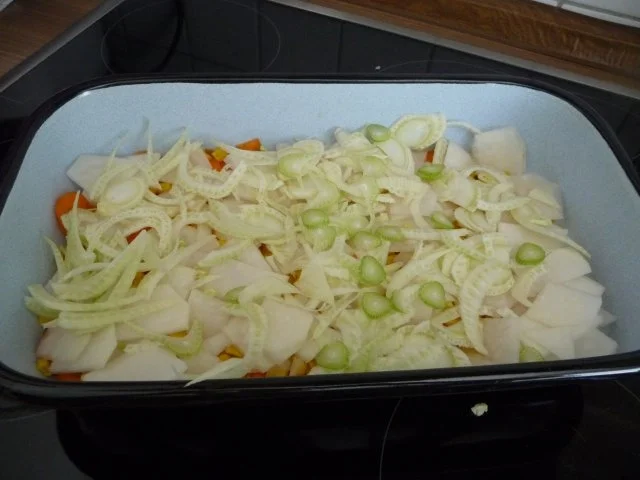 Fleischlos : Gemüse kunterbunt im Bräter aus dem Backofen - Rezept - Bild Nr. 7