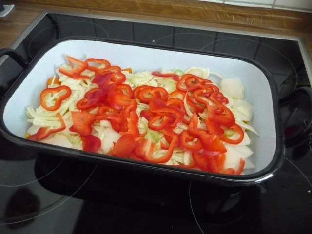 Fleischlos : Gemüse kunterbunt im Bräter aus dem Backofen - Rezept - Bild Nr. 8