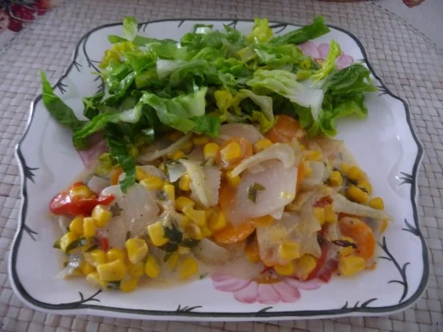 Fleischlos : Gemüse kunterbunt im Bräter aus dem Backofen - Rezept