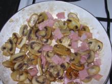 Champignons mit Schinken - Rezept