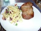 Schwenkbraten &  Nudel - Salat mit Pfiff !! - Rezept