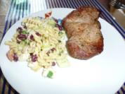 Schwenkbraten &  Nudel - Salat mit Pfiff !! - Rezept