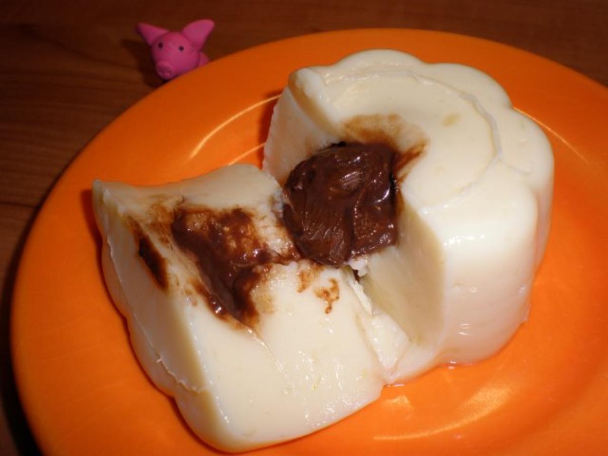 Mandelpudding mit Schoko-Kern - Rezept