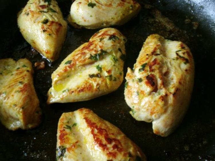 marinierte Hähnchenbrustfilet&amp;quot;s mit karamellisierten Möhren in Senf ...