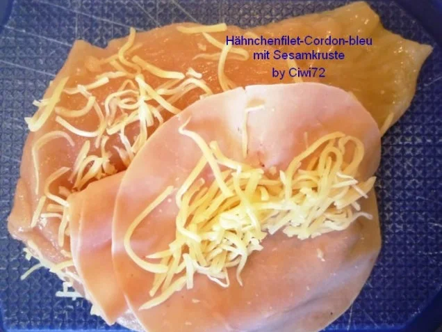 Rezept: Hähnchenbrustfilet in Sesamkruste Bild Nr. 3 Hähnchenbrustfilet in Sesamkruste - Rezept - Bild Nr. 3