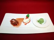 Mascarpone, Vanille, Erdbeere, Essig, Basilikum - Rezept
