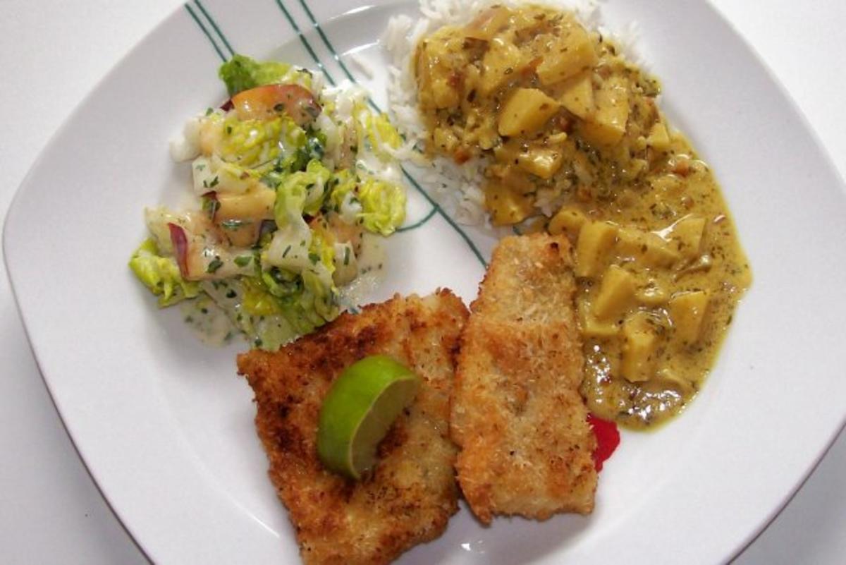 Seelachsfilet in knuspriger Kokoshülle - Rezept - Bild Nr. 8