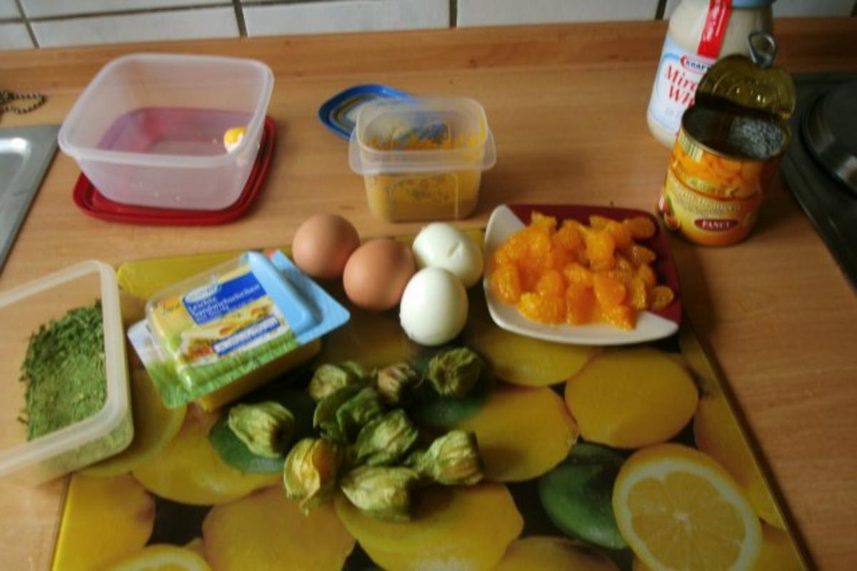Eiersalat mit frechen Früchten - Rezept - Bild Nr. 3