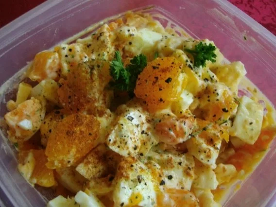 Eiersalat mit frechen Früchten - Rezept - Bild Nr. 2