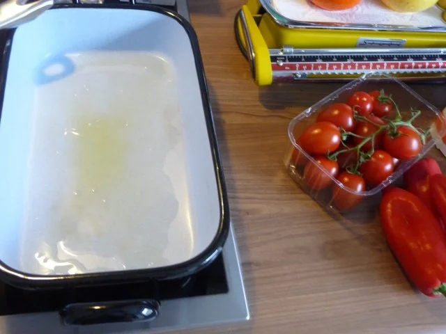 Rezept: Fleischlos : Paprika mit Gemüsereis gefüllt aus dem Backofen.... Bild Nr. 4 Fleischlos : Paprika mit Gemüsereis gefüllt aus dem Backofen.... - Rezept - Bild Nr. 4