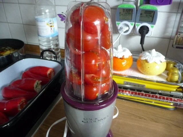 Rezept: Fleischlos : Paprika mit Gemüsereis gefüllt aus dem Backofen.... Bild Nr. 13 Fleischlos : Paprika mit Gemüsereis gefüllt aus dem Backofen.... - Rezept - Bild Nr. 13